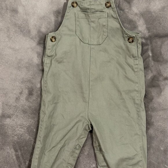 Carter’s Just One You Baby Overalls Size 9 Months – Sage Green - Picture 1 of 3